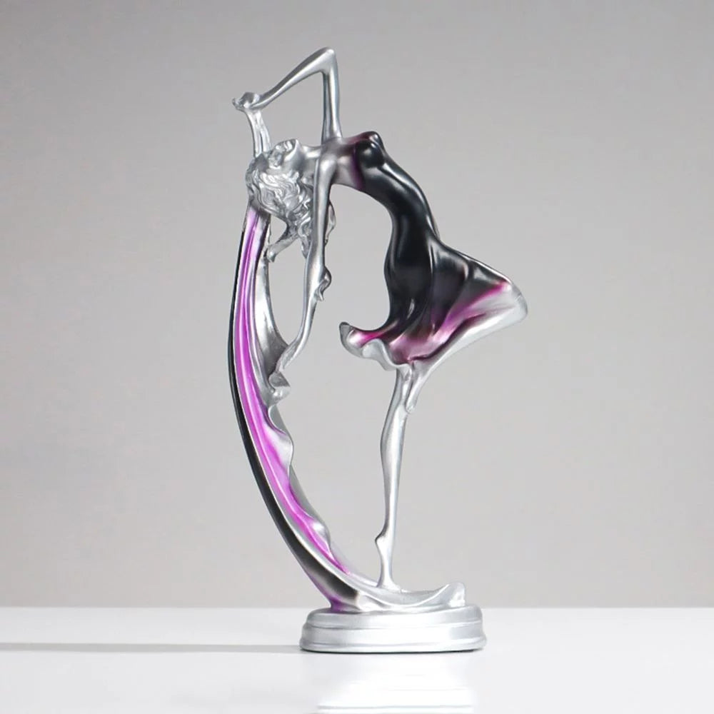 Modern Art Dancing Girl Resin Statue G655133