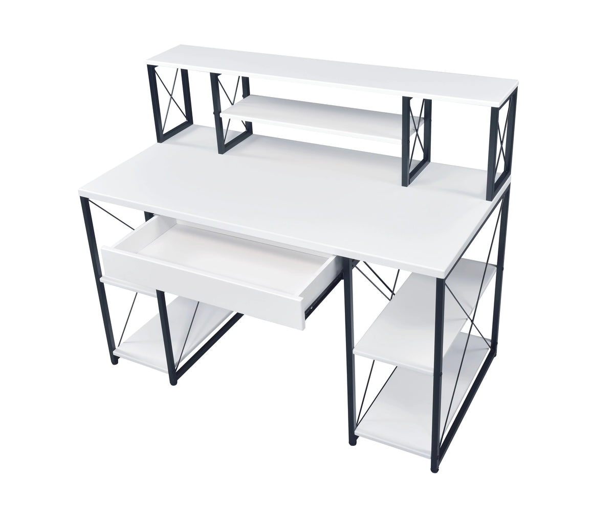 White & Black Desk P34008