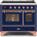 Blue Induction Range with Electric Oven D845442