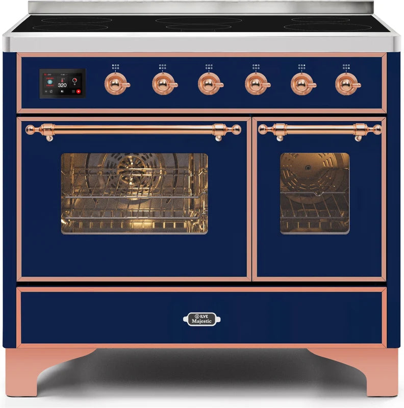 Blue Induction Range with Electric Oven D845442