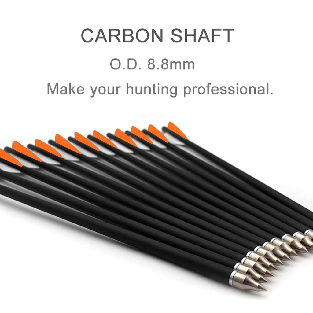 20'' Carbon Crossbow Arrows, Pack of 12 T4198