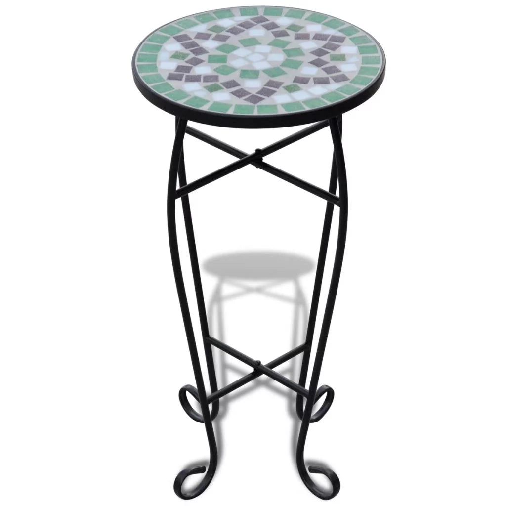 Green White Side Table V322020