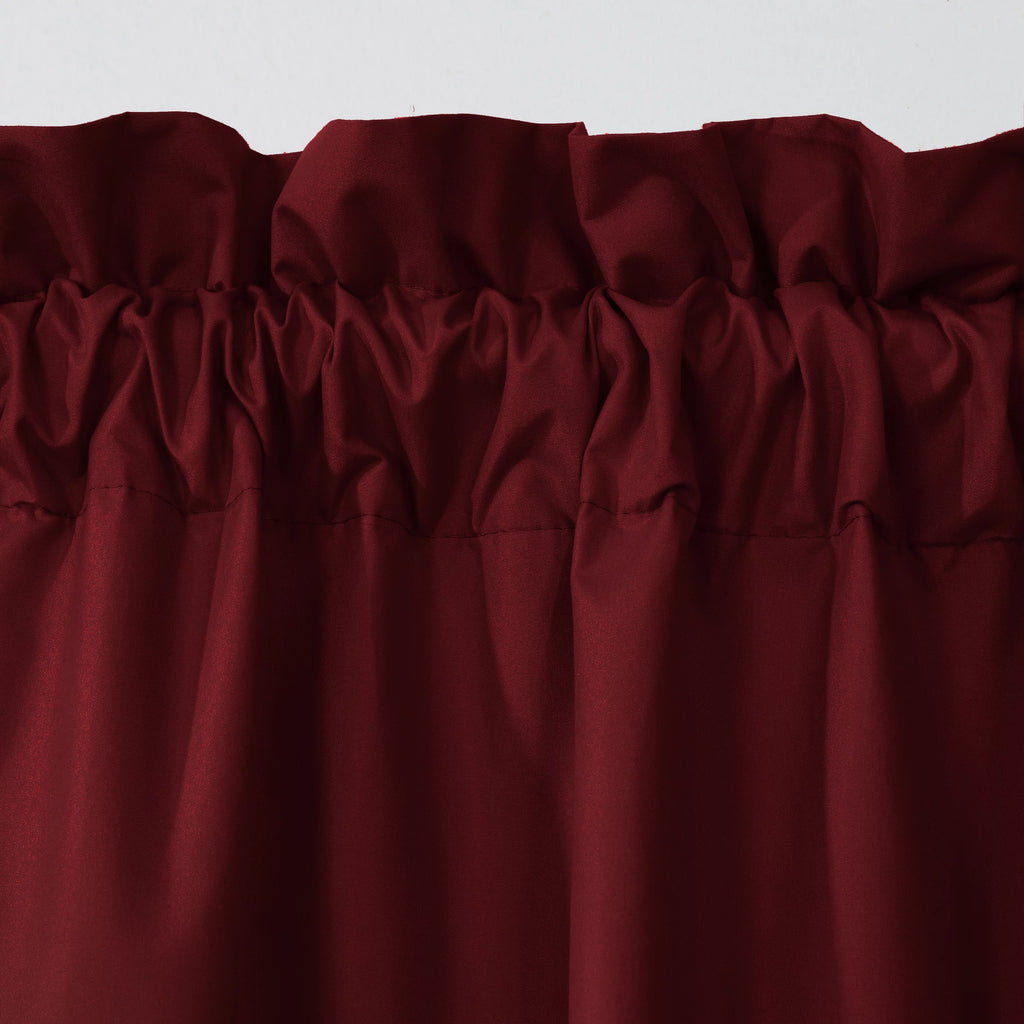 Burgundy 80" x 63" Window Dressing Set U7809