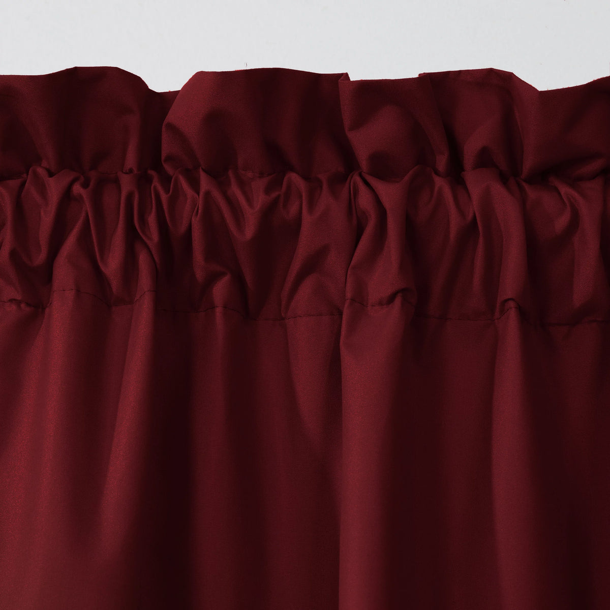 Burgundy 80" x 63" Window Dressing Set U7809