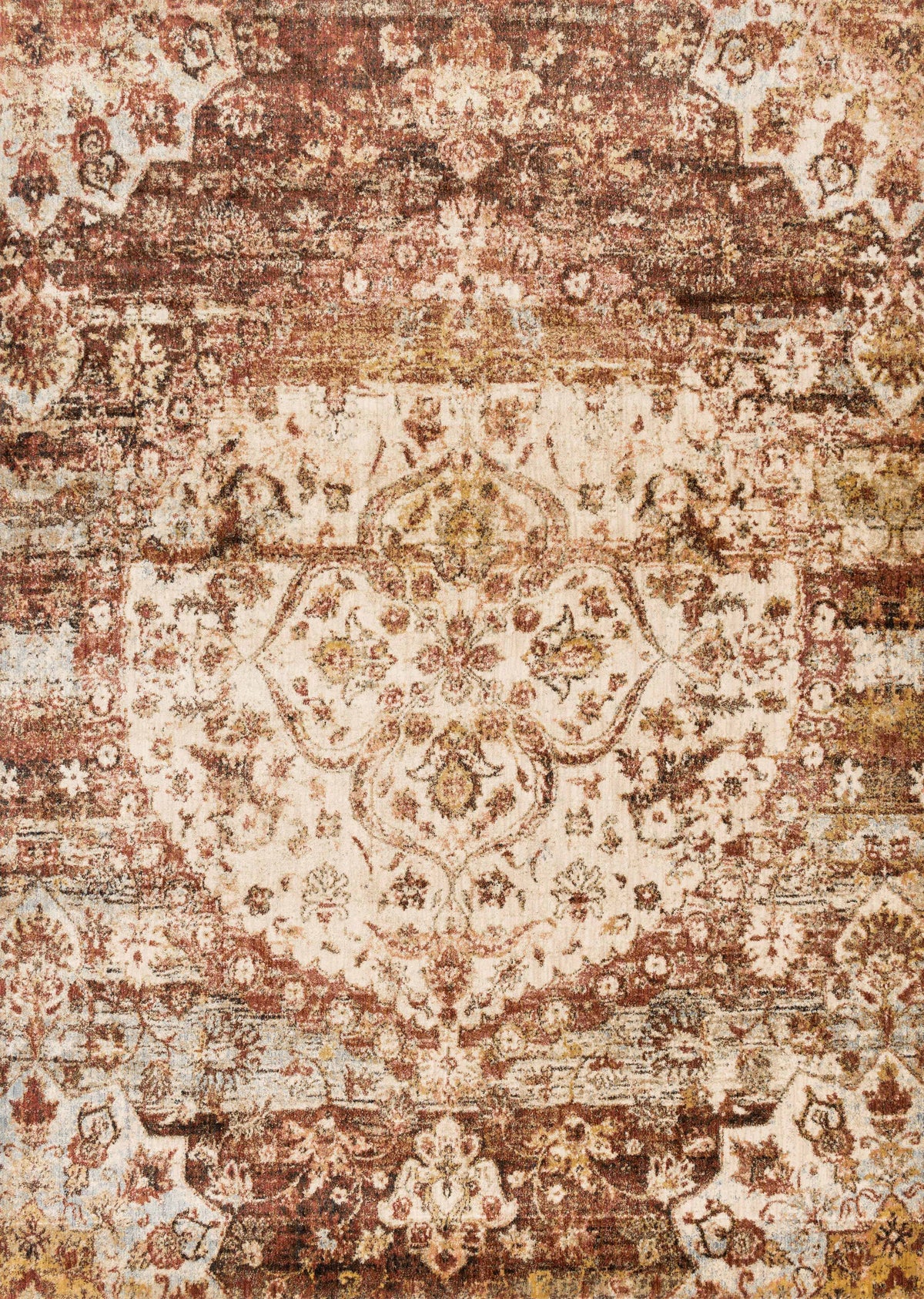 Rust Ivory Rug 6'7 x 9'2 O555