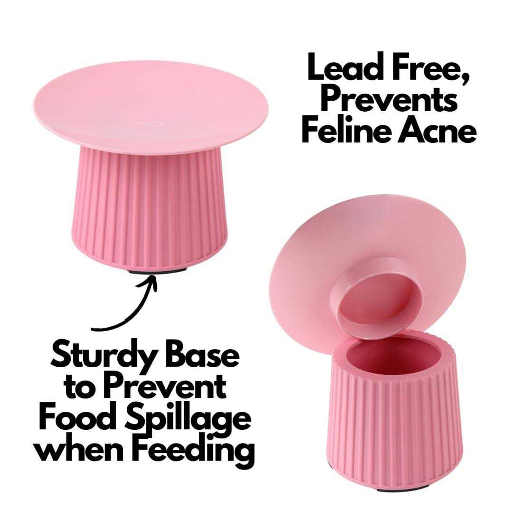 Elevated Cat Food and Water Bowl Set P9443