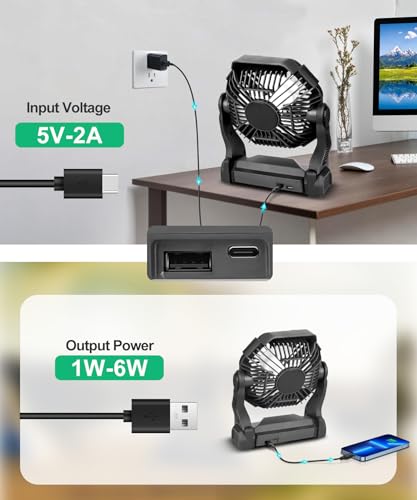 Portable Rechargeable Fan with LED Lantern V172