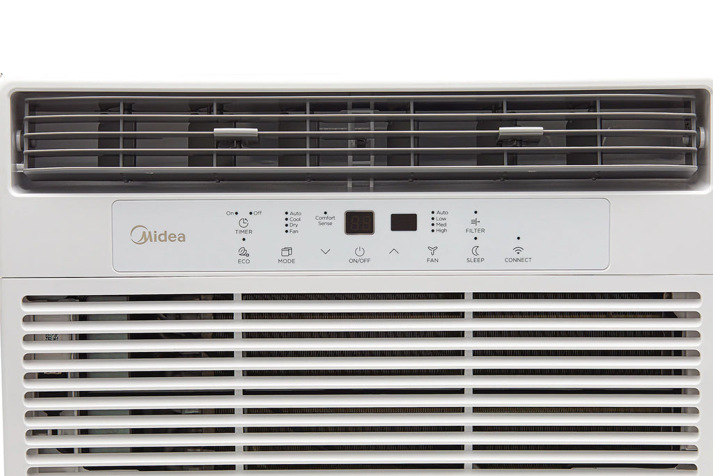8,000 BTU 115V Smart Window Air Conditioner with Remote, Black K224