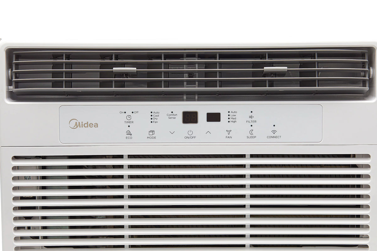 8,000 BTU 115V Smart Window Air Conditioner with Remote, Black K224