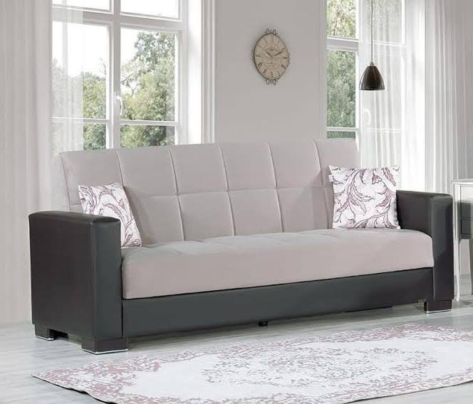 Sand Brown Microfiber Sofa S376957