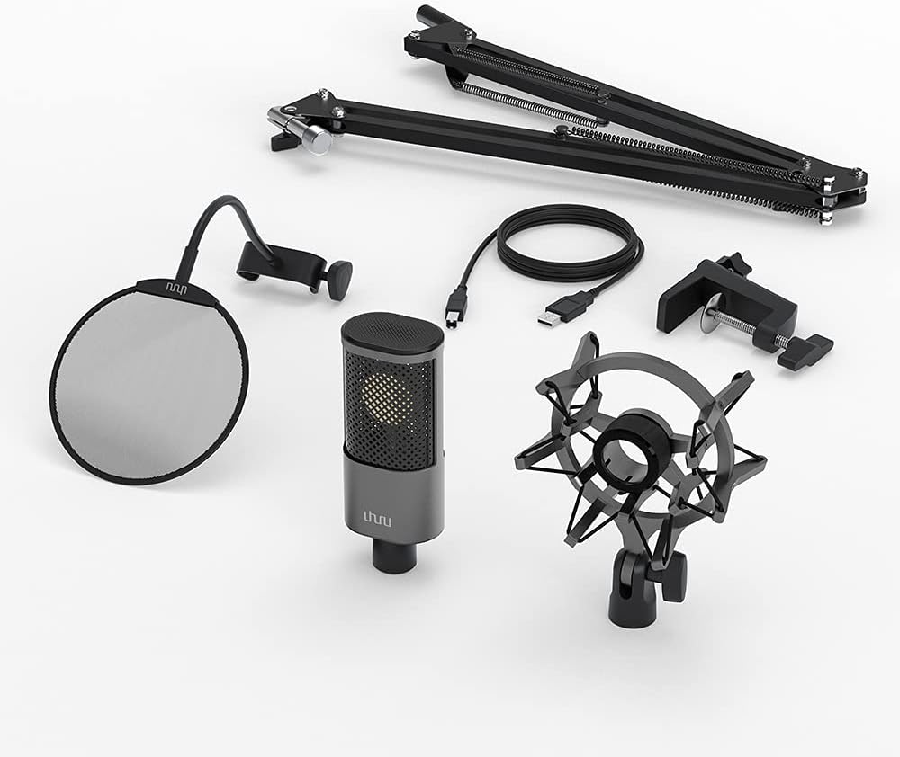 USB Podcast Condenser Microphone Kit Pack of 2 M943358