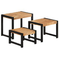 3 Piece Solid Wood Nesting Table Set M33574