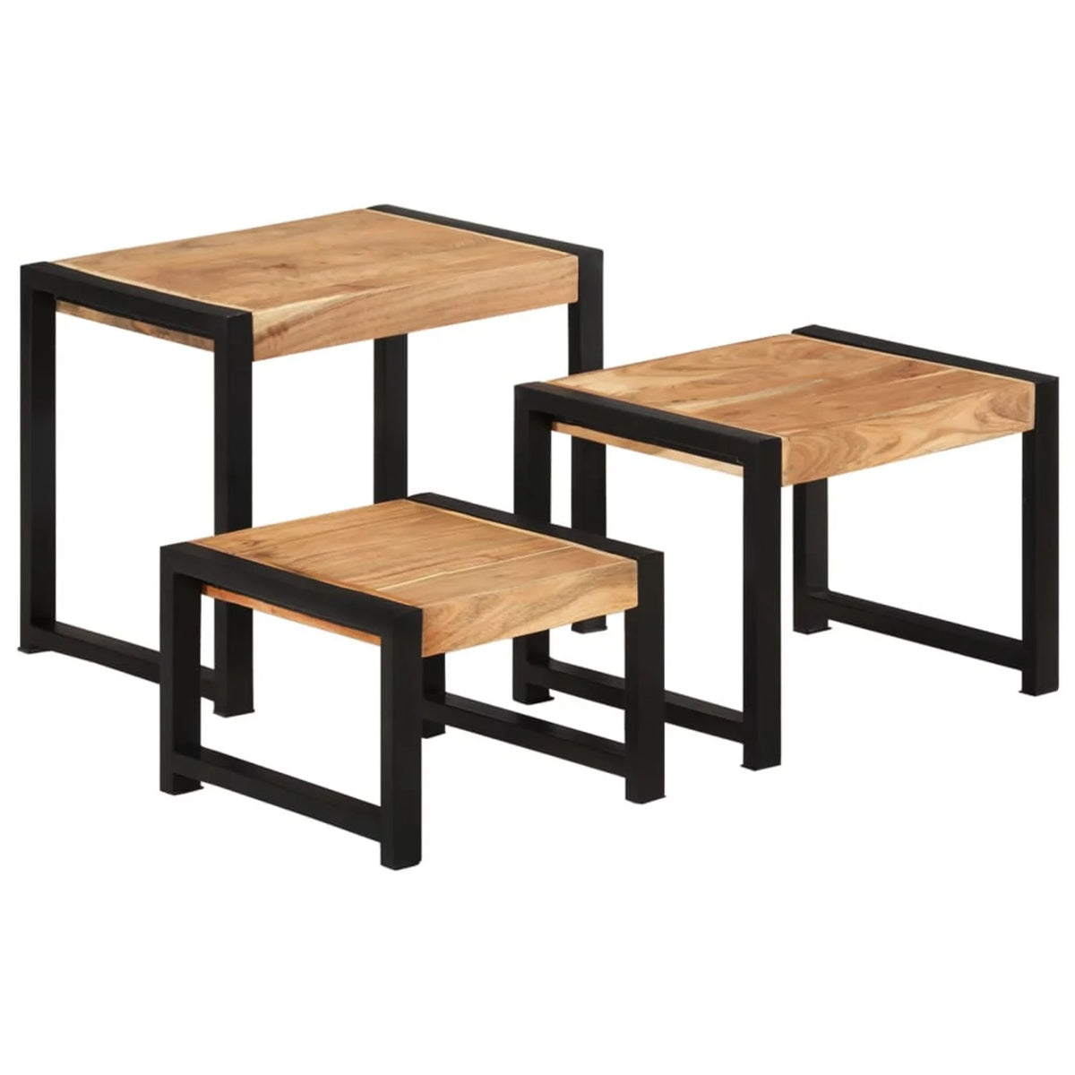 3 Piece Solid Wood Nesting Table Set M33574