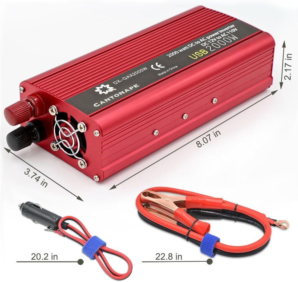 800W DC 12V to 110V AC Power Inverter Y617