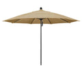 11 ft. Aluminum Market Patio Umbrella with Pulley Lift X39596