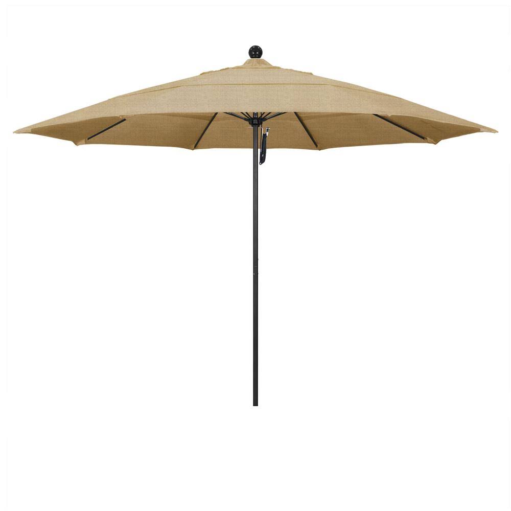 11 ft. Aluminum Market Patio Umbrella with Pulley Lift X39596
