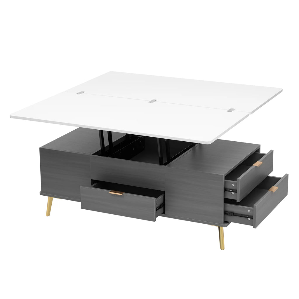 Double Lift Top Coffee Table with 4 Drawers U215274