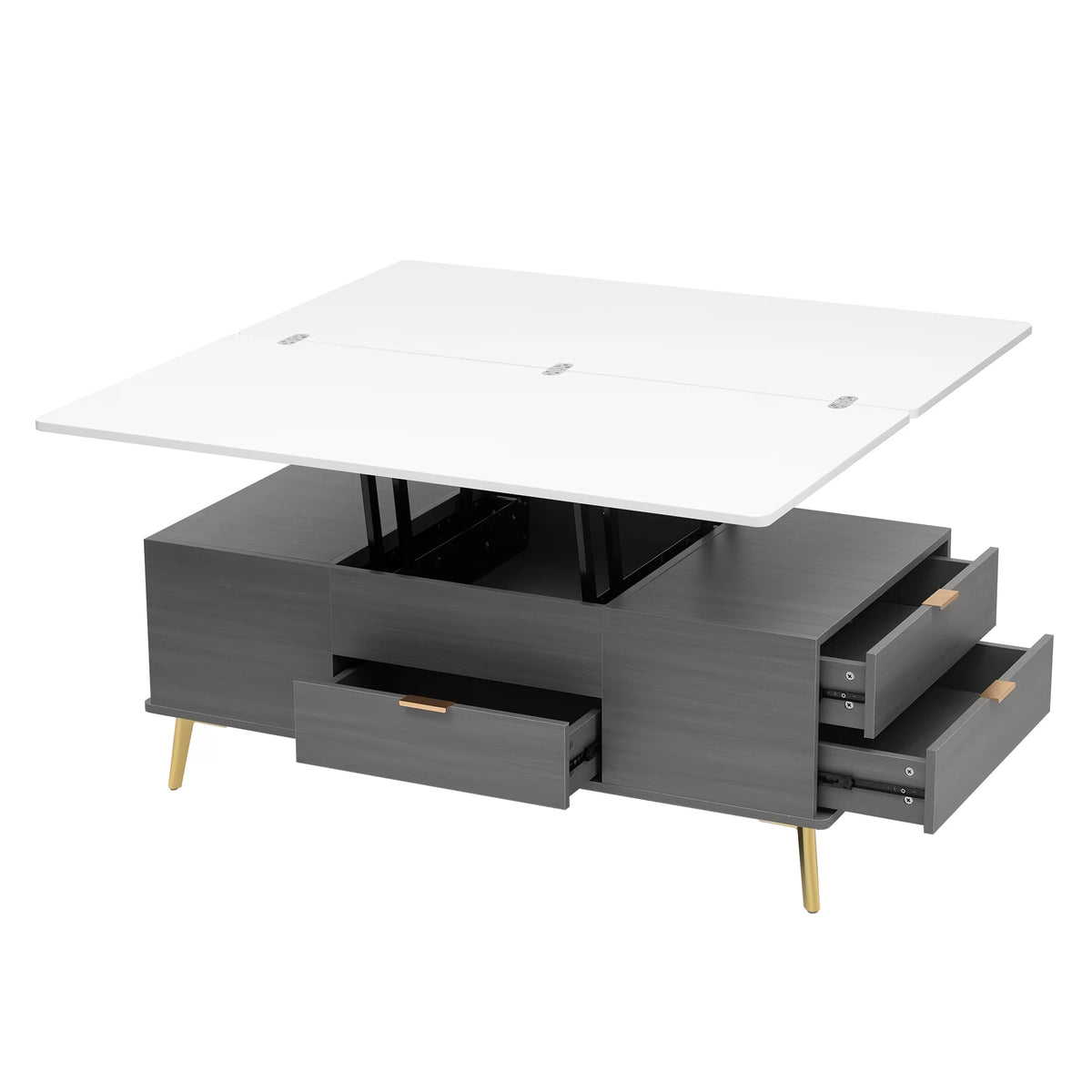 Double Lift Top Coffee Table with 4 Drawers U215274