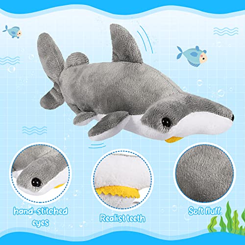 12 Pieces Shark Plush Stuffed Ocean Animals K639
