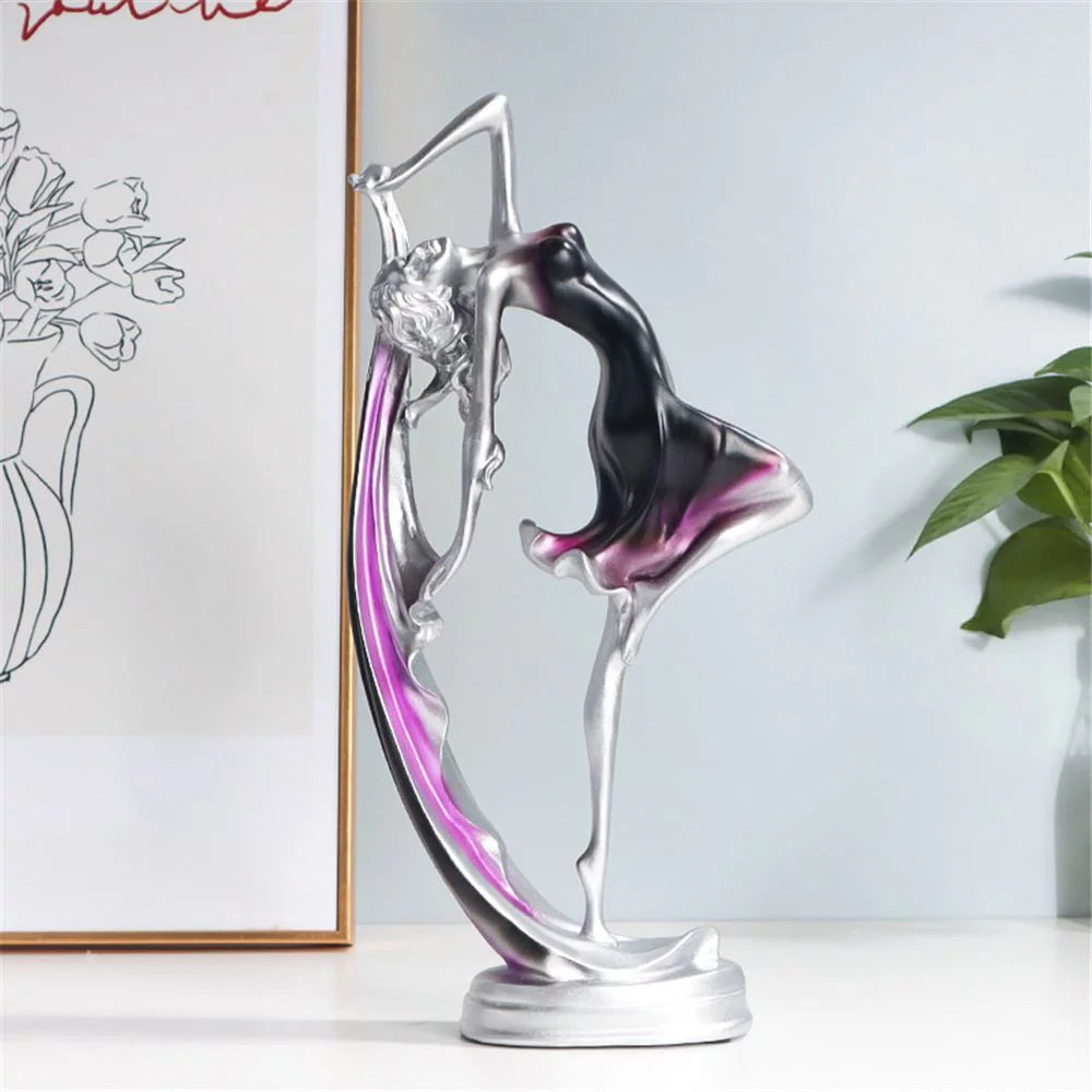 Modern Art Dancing Girl Resin Statue G655133