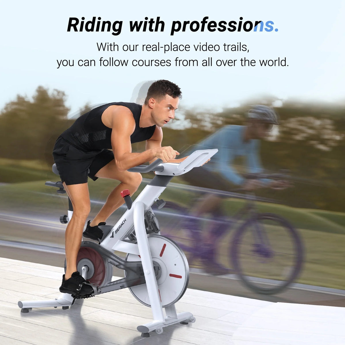 Stationary Exercise Bike Magnetic Bluetooth K91379