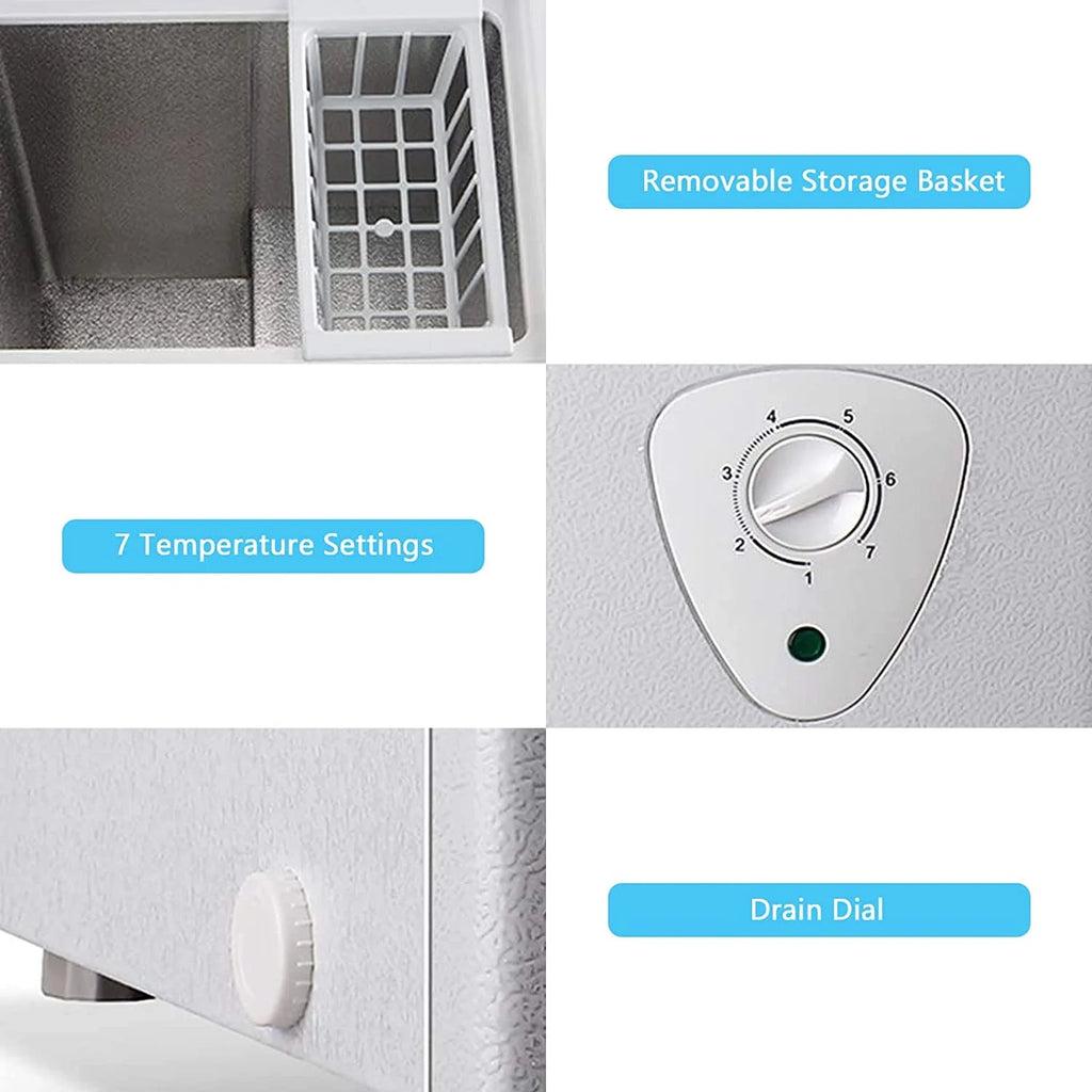 5.0 Cubic Chest Freezer with Removable Storage Basket V42757
