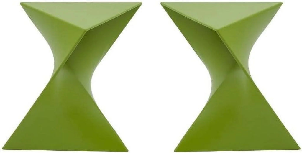 Green Plastic End Table Set Of 2 N34008