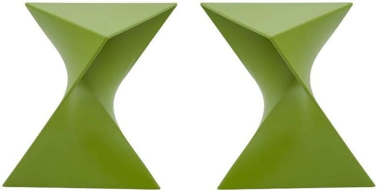 Green Plastic End Table Set Of 2 N34008