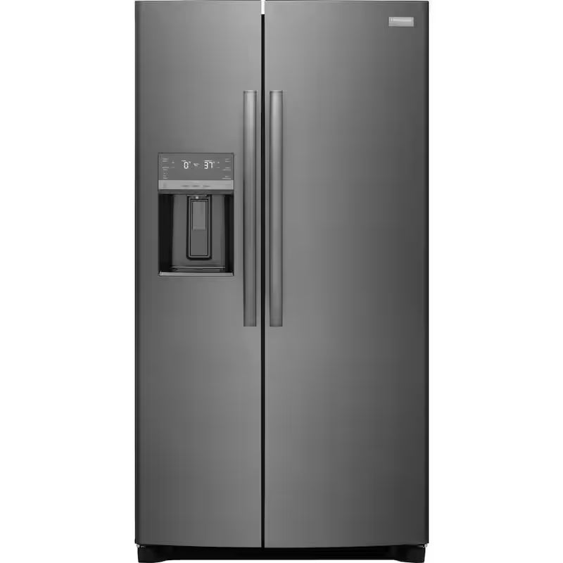36 in. Black Stainless Steel Side by Side Refrigerator Q284514