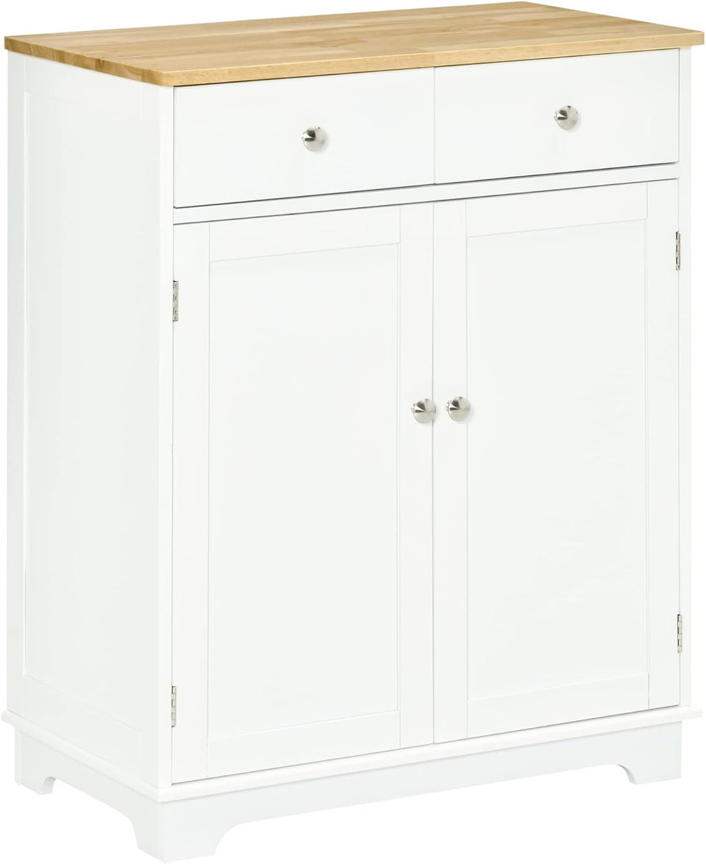 White Kitchen Sideboard Storage Cabinet with Drawer U619302