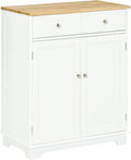 White Kitchen Sideboard Storage Cabinet with Drawer U619302