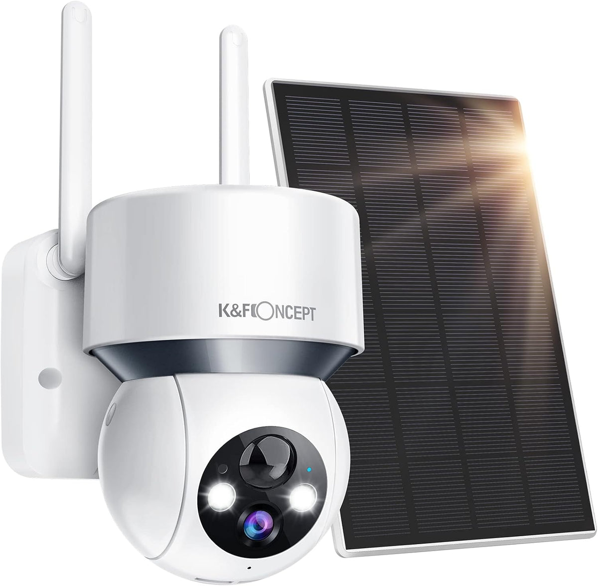 Solar Security Camera Outdoor 360° PTZ Wireless 1080P Battery Powered J246