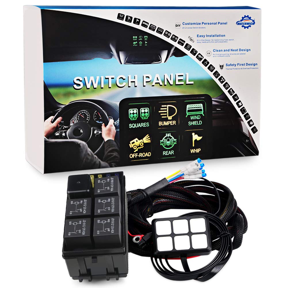6 Gang Switch Panel Circuit Control Box Wiring Harness B52221