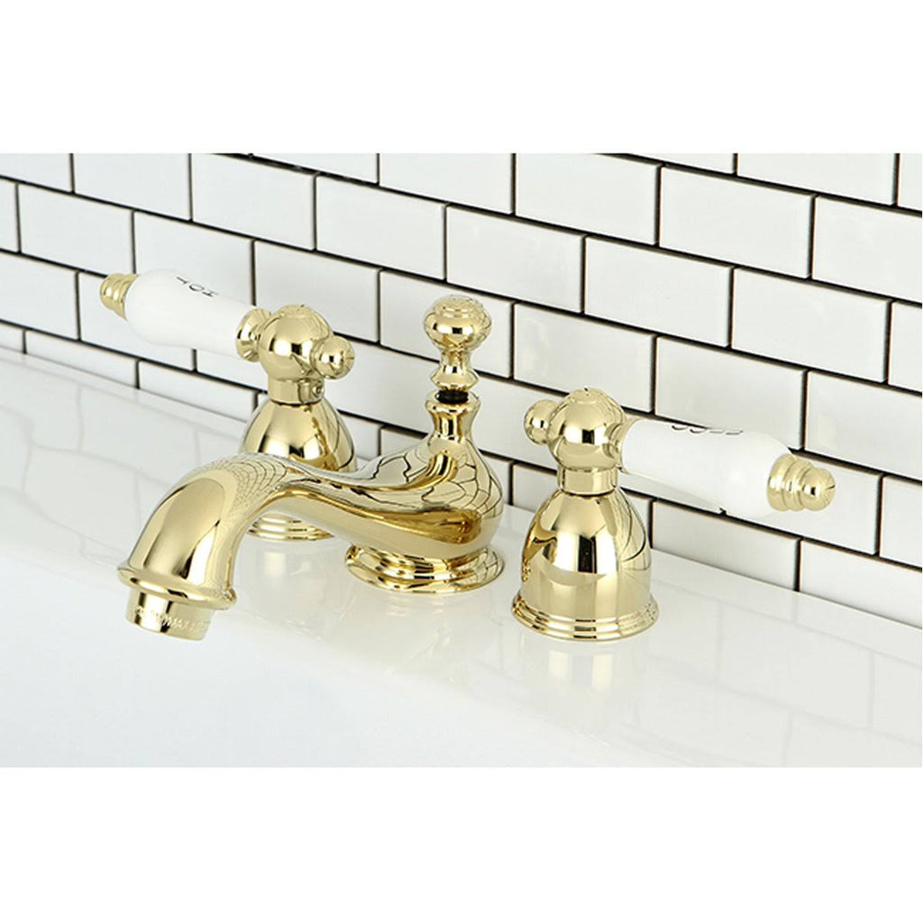 Polished Brass Mini-Widespread Bathroom Faucet G28552