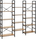 5-Tier Wood and Metal Bookshelf G17986