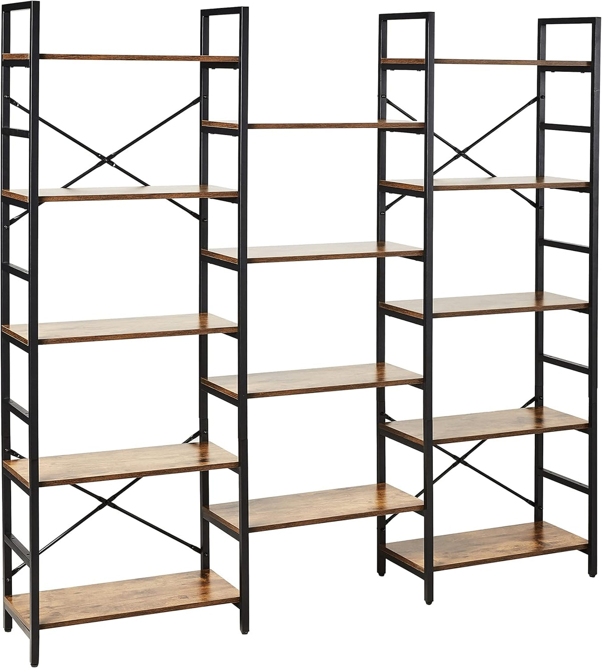 5-Tier Wood and Metal Bookshelf G17986