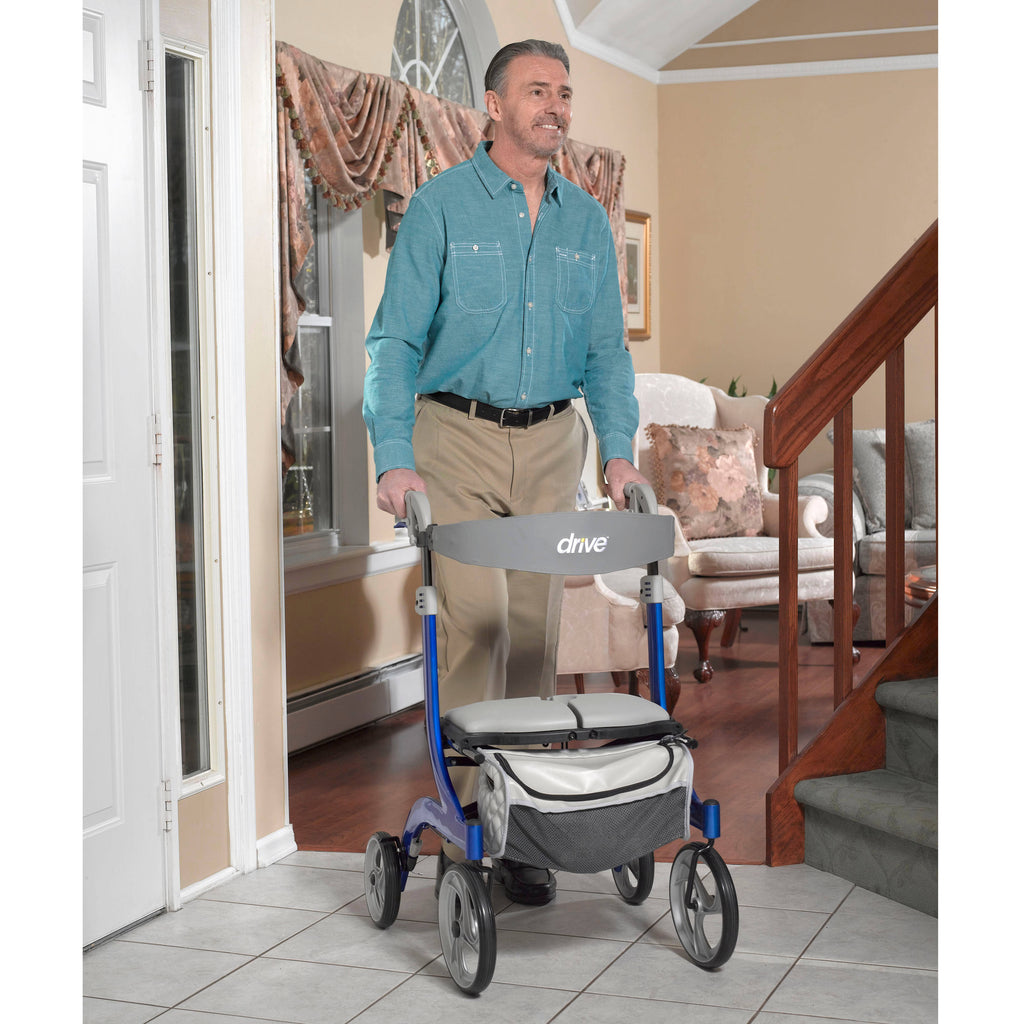Blue Euro Style Rollator Rolling Walker F114