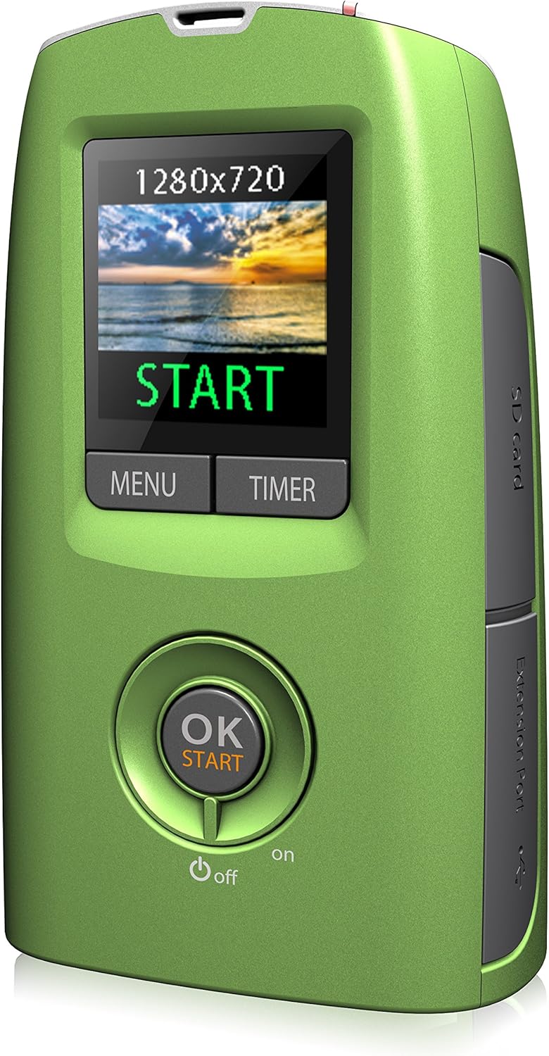 Time Lapse Video Camera Compact Portable Design Green I27122