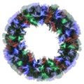 Fiber Optic Artificial Pine Christmas Wreath U543
