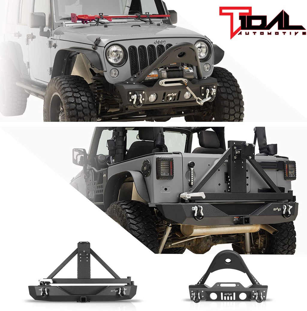 Front and Rear Bumper with Tire Carrier F8397
