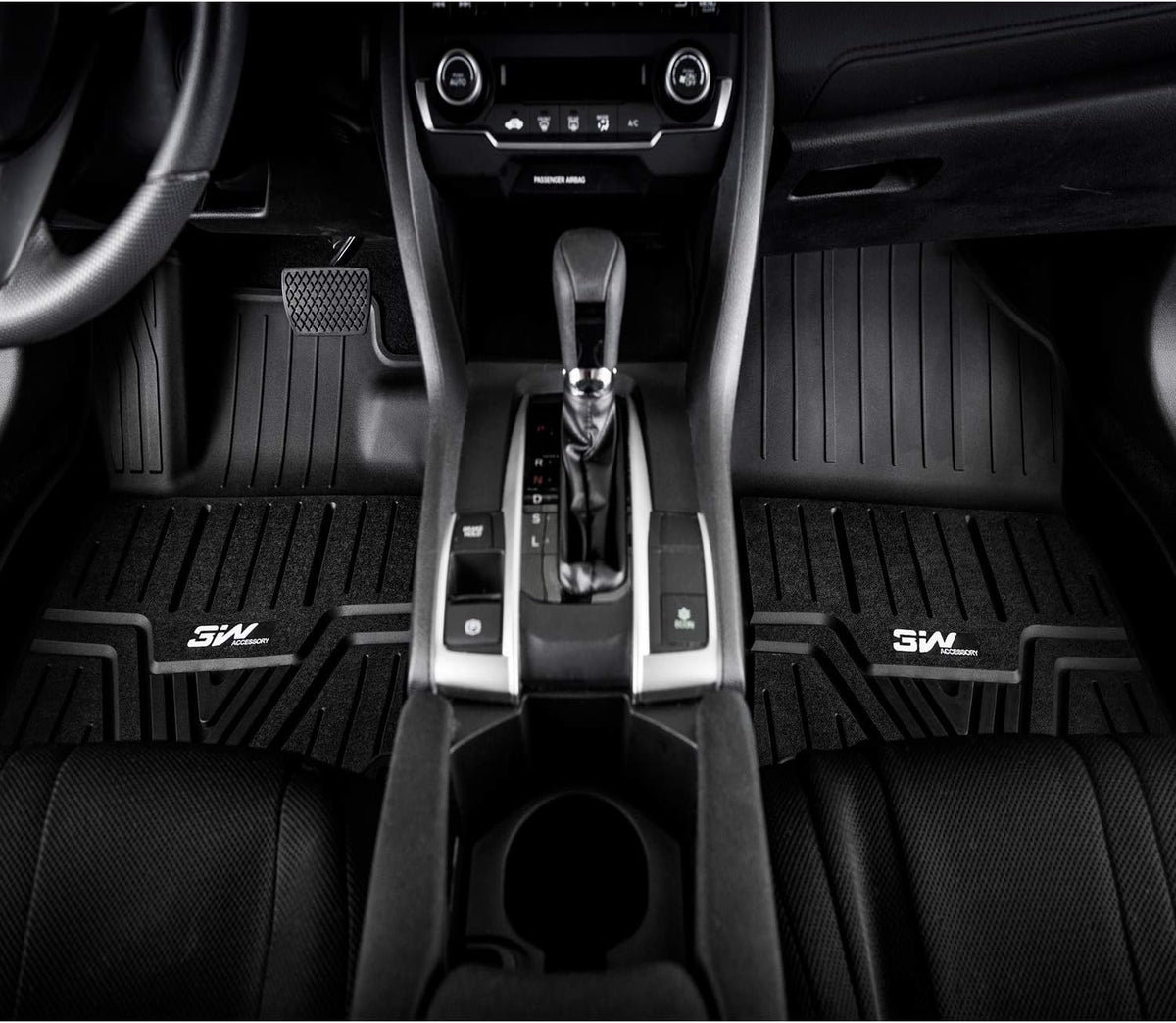 TPE All Weather Floor Liner Full Set Car Mats Black T46029