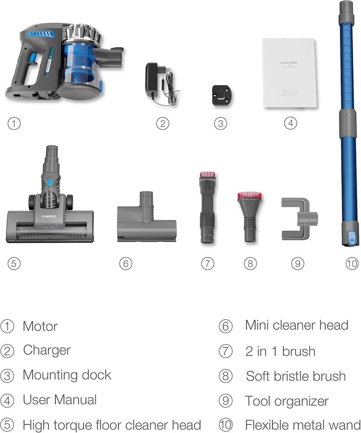 Cordless Vacuum Cleaner with Electric Bed Brush Q446129
