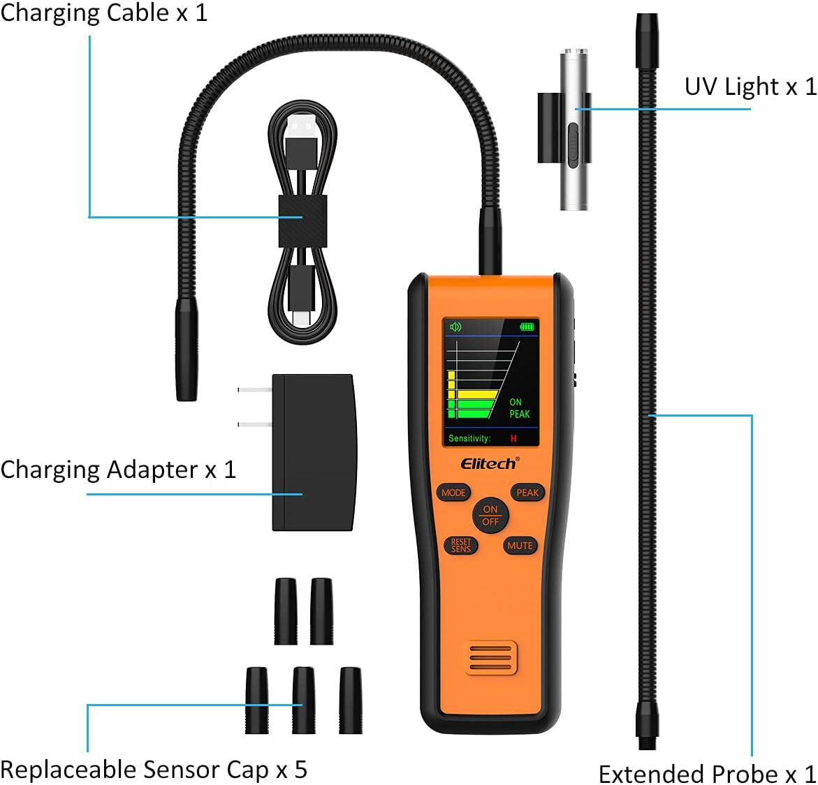 HVAC Refrigerant Leak Detector with Infrared Sensor Z690