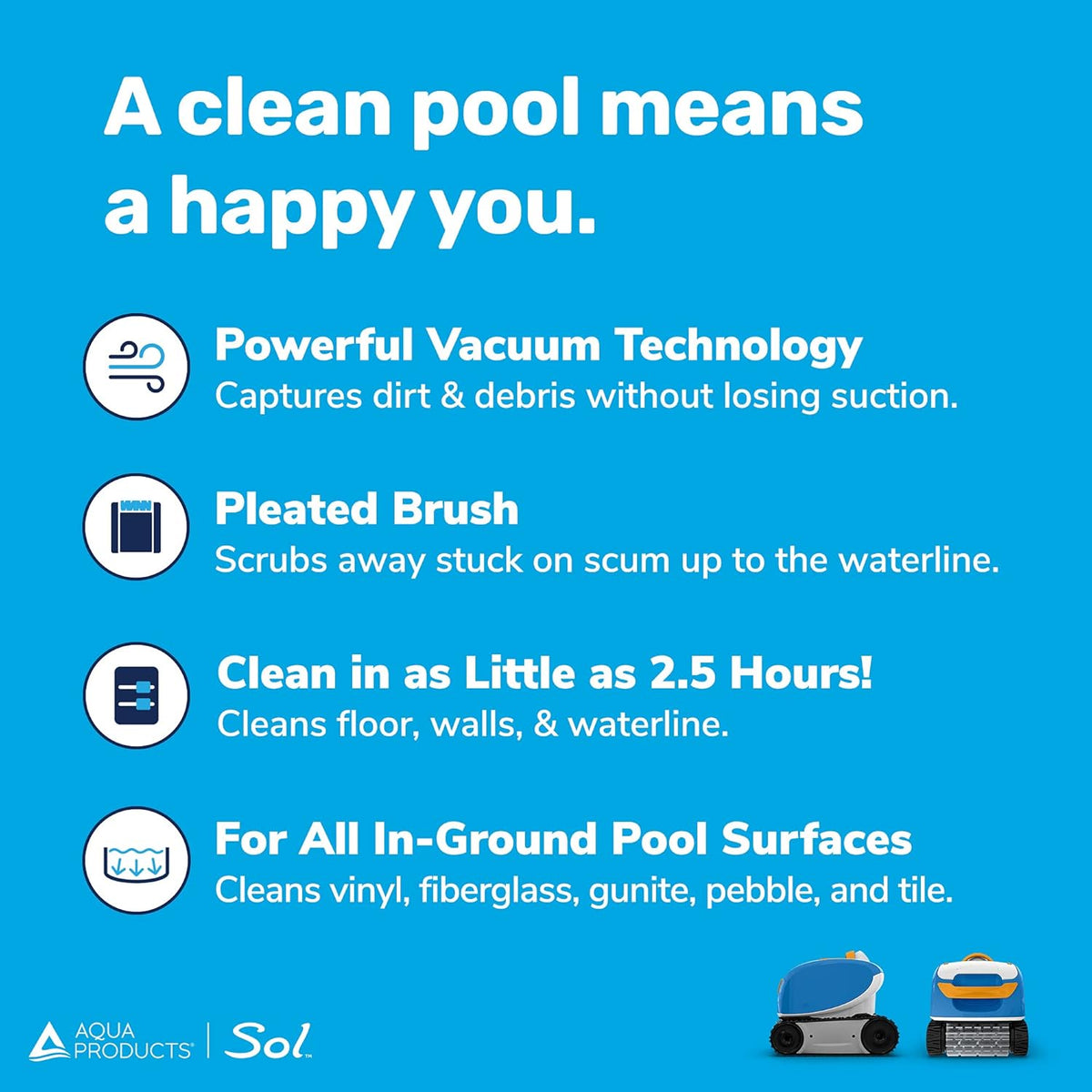 Robotic Pool Cleaner with 50ft Cable R950814