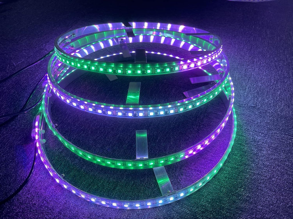 17.5'' LED Wheel Ring Lights Bluetooth Controlled 4 Lights E770145