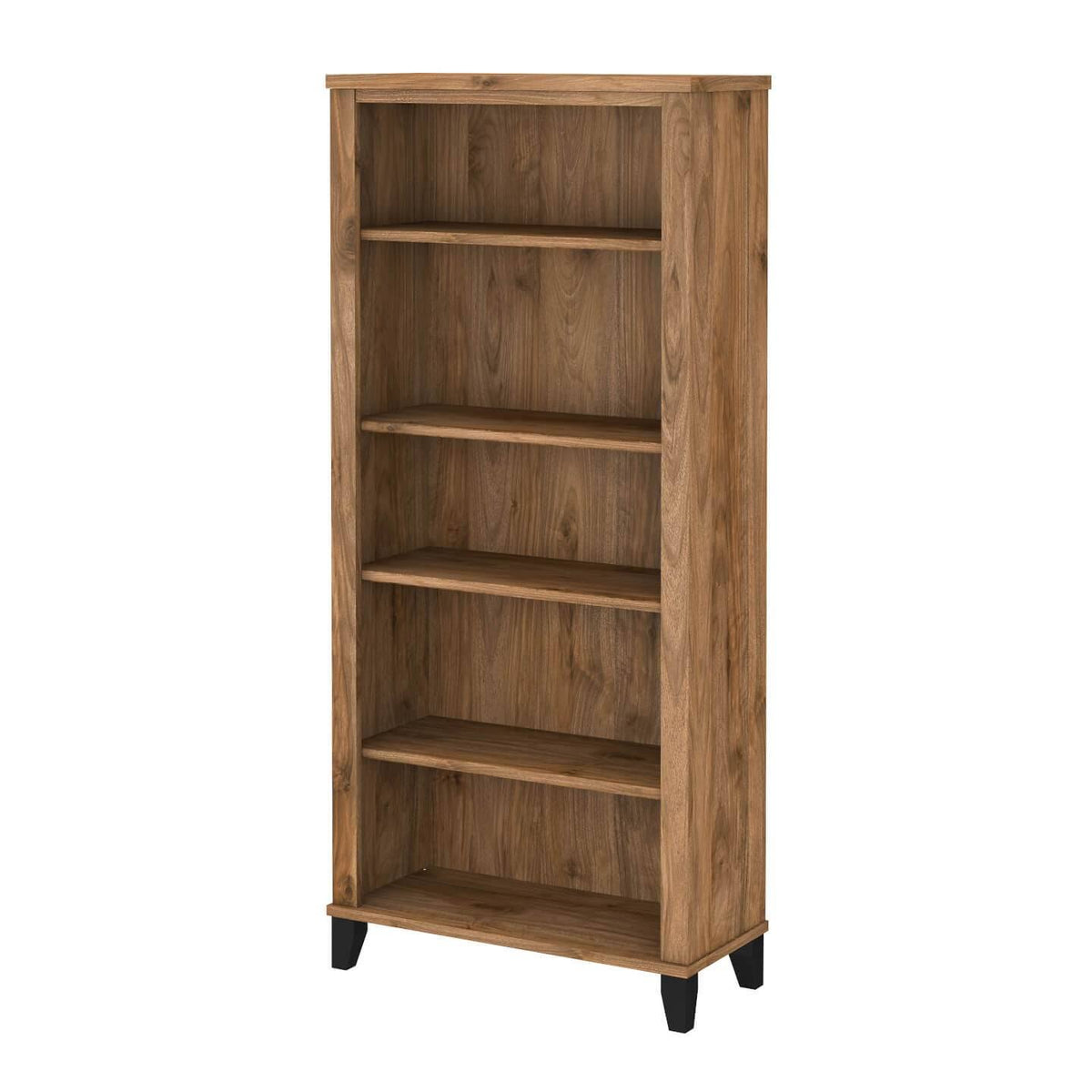 White 5 Shelf Bookcase G54103