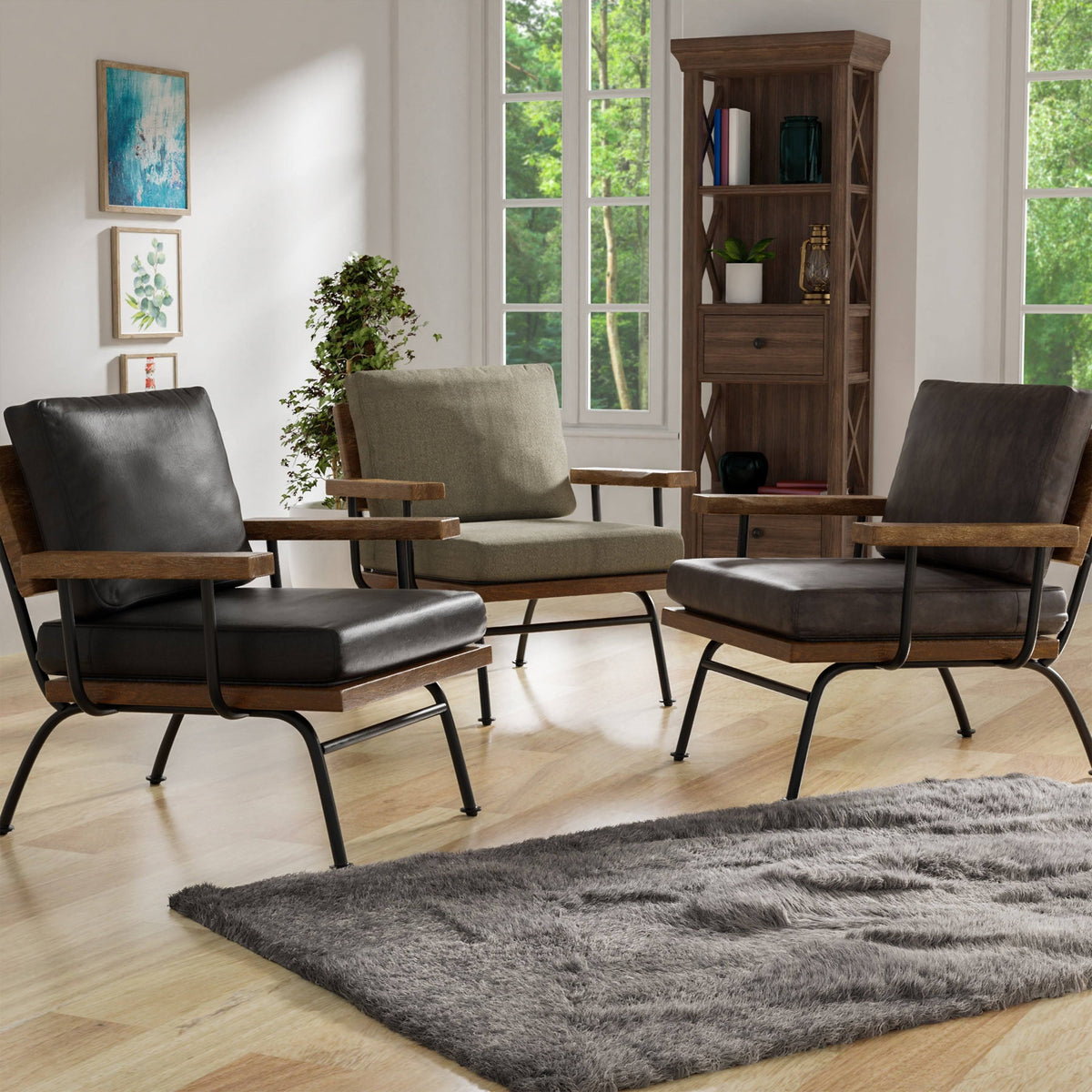 Taupe Accent Chair F69377
