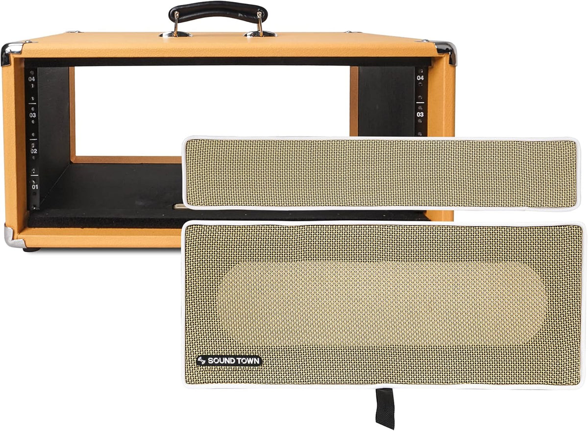 2U Amp Rack Case with Dust Cover and Kickstand I678128