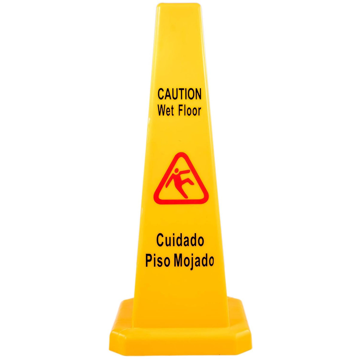 10 Pack 26-Inch Yellow 4 Sided Wet Floor Sign I282