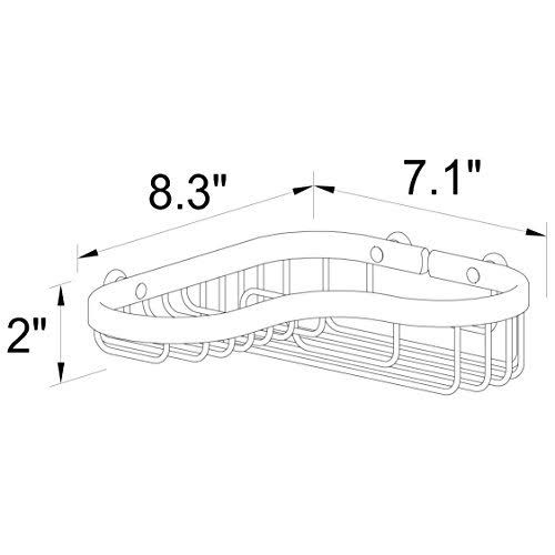 Polished Chrome Corner Shower Basket H600801